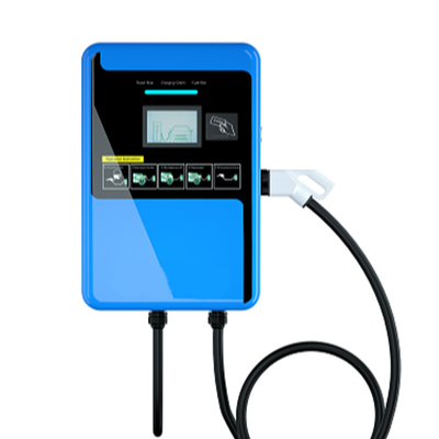 3.5 ιντσών LCD οθόνη 60KW EV Wall Charger Wallbox AC Wall Mount Σταθμός φόρτισης αυτοκινήτου