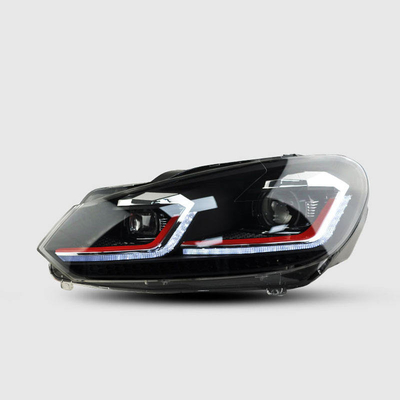 Φώτα προβολής LED VW Golf 6 DRL Σημαντική λάμπα HID Bi Xenon Αυτοκινητικά εξαρτήματα για το 2008-2012