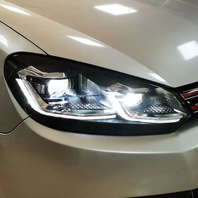 Φώτα προβολής LED VW Golf 6 DRL Σημαντική λάμπα HID Bi Xenon Αυτοκινητικά εξαρτήματα για το 2008-2012