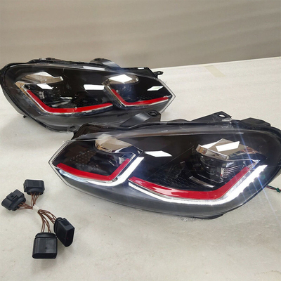Έτος 2009-2013 Golf 6 Προσαρμοσμένα φώτα VW VI με Χαλογένιο σε Ξενόνιο / Προσαρμογή LED