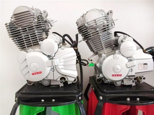 Κόστος πώληση 43.5*38.5*52cm Αναστήλωση κινητήρα μοτοσυκλέτας με λευκό σύστημα εξαγωγής