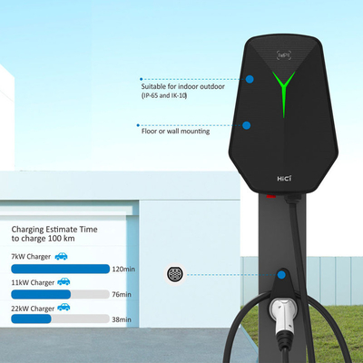 Τύπος 2 Wallbox Τύπος 2 EV Τύπος φορτιστή 32A 400V AC Σταθμός φόρτισης Τόπος φόρτισης 7KW χώρος στάθμευσης