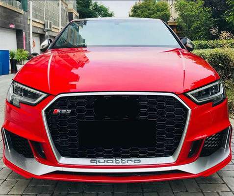 Μεταμορφώστε το Audi A3 RS3 Μπροστά προφυλακτήρα με γκριλ Για 2009-2013 S3 8P facelift OE NO