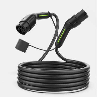 480V AC 3 φάσης Mode3 EV φορτιστή 22KW τύπου 2 καλώδιο φόρτισης με τάση λειτουργίας