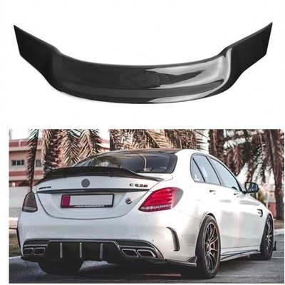 Άλλος χρόνος Carbon πίσω σπόιλερ για Mercedes Benz C Class W205 Sedan 2015-2019 100% δοκιμασμένο