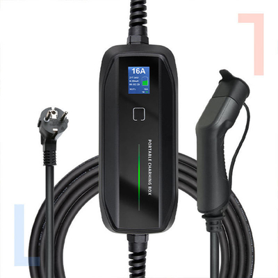 IP67 3.6kw Τύπος 1/τύπος 2 16A Συμπλέκτης ηλεκτρικού οχήματος Φορτιστή αυτοκινήτου με ανθεκτικό υλικό