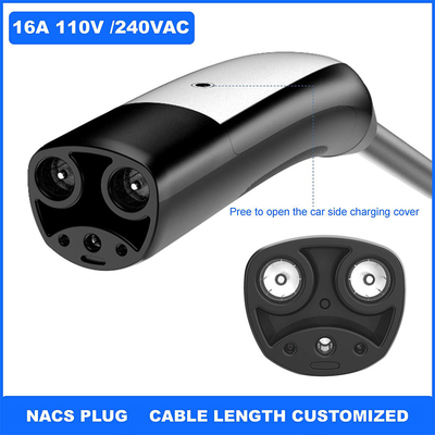 110-240V AC / 500V DC Plug Tesla NACS Τεχνολογία φόρτισης 16A Ev
