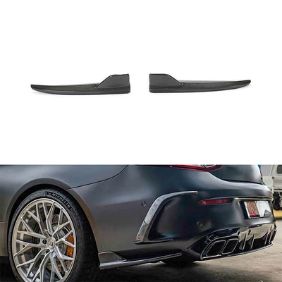 Mercedes Benz C Class W205 C63 Sedan 2015 2019 Πίσω διάσπαση προφυλακτήρα με ανθρακική ίνα