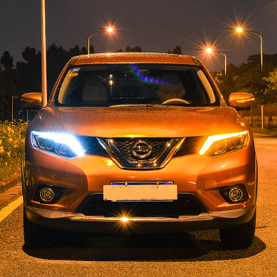14-16 Συγκρότημα προβολέα X-Trail με τροποποιημένο φακό LED και σήμα στροφής ρεύματος