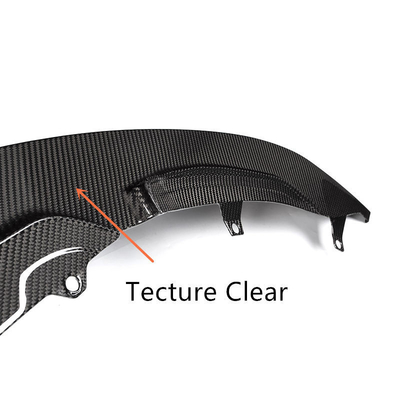 Λάμψη μαύρη M-per GT4 Style Carbon Fiber Front Lip για BMW M4 M3 F80 F82 Bumper Lip 2014