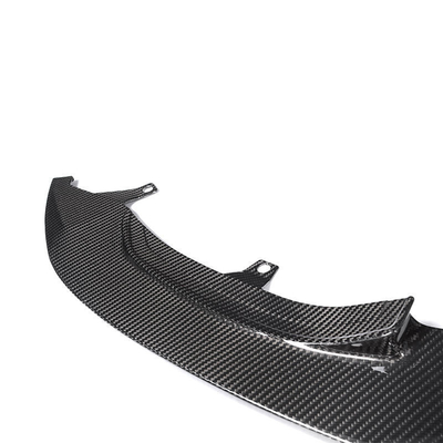 Λάμψη μαύρη M-per GT4 Style Carbon Fiber Front Lip για BMW M4 M3 F80 F82 Bumper Lip 2014