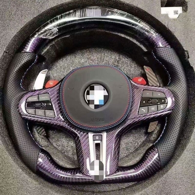 BMW F10 F30 E60 E90 G30 E46 E92 τιμόνι με ανθρακονήματα και μαύρο δέρμα