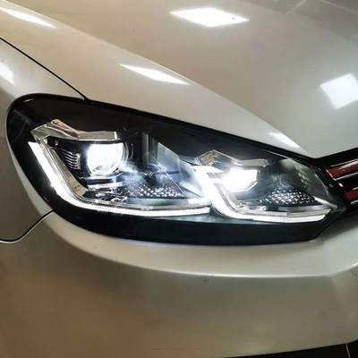 Γκολφ 6 Φώτα 2009-2012 LED Προβολέας Λινκ Δυναμικό Σημάδι Drl Αυτοκινητοβιομηχανικά αξεσουάρ