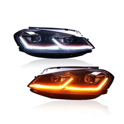Το VW Golf 7 Mk7 2013-2020 πλήρες φως προβολέα LED κόκκινη λωρίδα δυναμικό πλήρες σύνολο λαμπτήρα