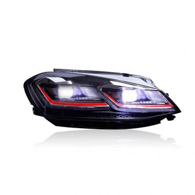 Το VW Golf 7 Mk7 2013-2020 πλήρες φως προβολέα LED κόκκινη λωρίδα δυναμικό πλήρες σύνολο λαμπτήρα