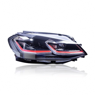 Το VW Golf 7 Mk7 2013-2020 πλήρες φως προβολέα LED κόκκινη λωρίδα δυναμικό πλήρες σύνολο λαμπτήρα
