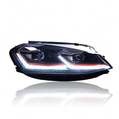 Το VW Golf 7 Mk7 2013-2020 πλήρες φως προβολέα LED κόκκινη λωρίδα δυναμικό πλήρες σύνολο λαμπτήρα