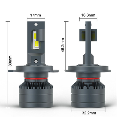 105W 6000K Θερμοκρασία χρώματος 20000Lm H4 H1 LED προβολέας λαμπτήρα για υψηλής ισχύος αυτοματοποιημένο σύστημα φωτισμού