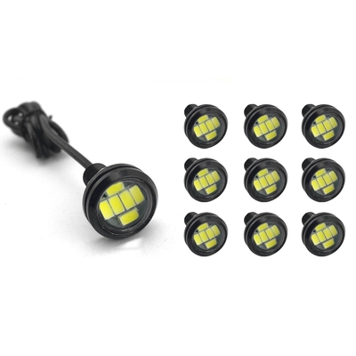 12V LED Φώτα ομίχλης Ημέρα Λάμψη Δρομολόγιο DRL Φώτα οδήγησης ομίχλης για αυτοκίνητο Ροζ και μωβ
