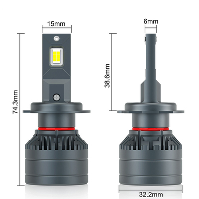 6500K Led H7 H8 H11 Φώτα αυτοκινήτου με φωτισμό LED με αδιάβροχο IP65 και τάση DC 12-18v