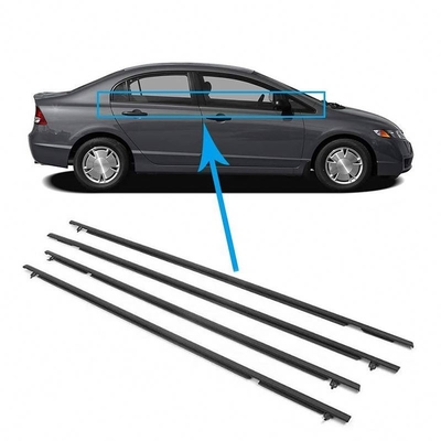 Εξωτερική πόρτα Weatherstrip 72950-Sna-A01 72910-Sna-A01 για Honda Civic 100% δοκιμάστηκε
