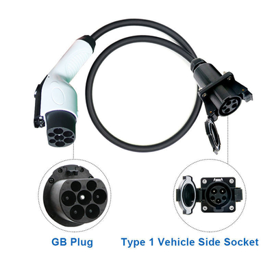 J1772 Συσκευή προς GBT Πλάκ 32A 1 Φάσης IEC 62196 έως T1 GB/T EV προσαρμογός για φόρτιση αυτοκινήτου