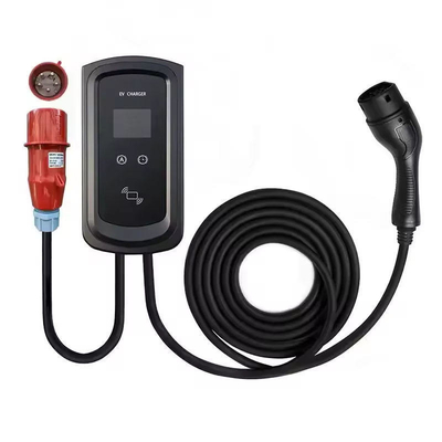 2.8' 'χρωματική οθόνη LCD οθόνη 22Kw Type2 EV Wallbox σταθμός φόρτισης για ηλεκτρικό αυτοκίνητο