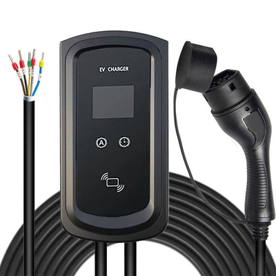 2.8' 'χρωματική οθόνη LCD οθόνη 22Kw Type2 EV Wallbox σταθμός φόρτισης για ηλεκτρικό αυτοκίνητο