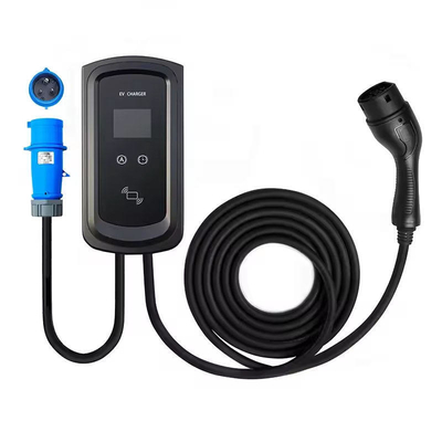 2.8' 'χρωματική οθόνη LCD οθόνη 22Kw Type2 EV Wallbox σταθμός φόρτισης για ηλεκτρικό αυτοκίνητο