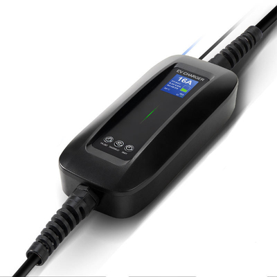 Διάστημα τάσης εξόδου φορητό φορτιστή EV 3.6Kw 16A για φόρτιση ηλεκτρικών οχημάτων αυτοκινήτων