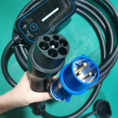 GBT Type1/Type2 Φορητό φορτιστή EV 7kW ρεύμα 16A 32A ρυθμιζόμενο για αντικατάσταση/επισκευή
