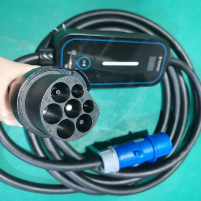 GBT Type1/Type2 Φορητό φορτιστή EV 7kW ρεύμα 16A 32A ρυθμιζόμενο για αντικατάσταση/επισκευή