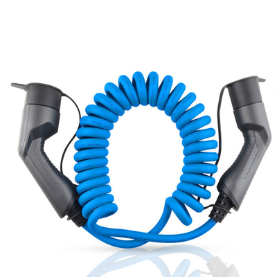 16A 32A Type2-Type2 EV Charging Connector με υλικό TPU και τάση λειτουργίας 250V