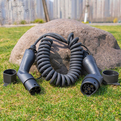 16A 32A Type2-Type2 EV Charging Connector με υλικό TPU και τάση λειτουργίας 250V