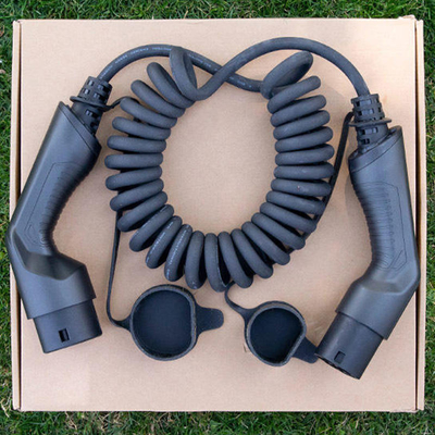 16A 32A Type2-Type2 EV Charging Connector με υλικό TPU και τάση λειτουργίας 250V