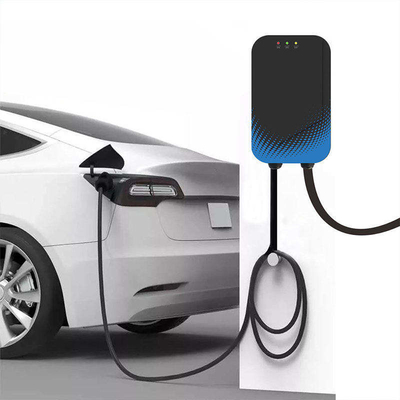 Ce πιστοποιημένο φορτιστή 7 kW Wallbox Ev με αναγνώριση χρήστη RFID ISO/IEC 14443A/B